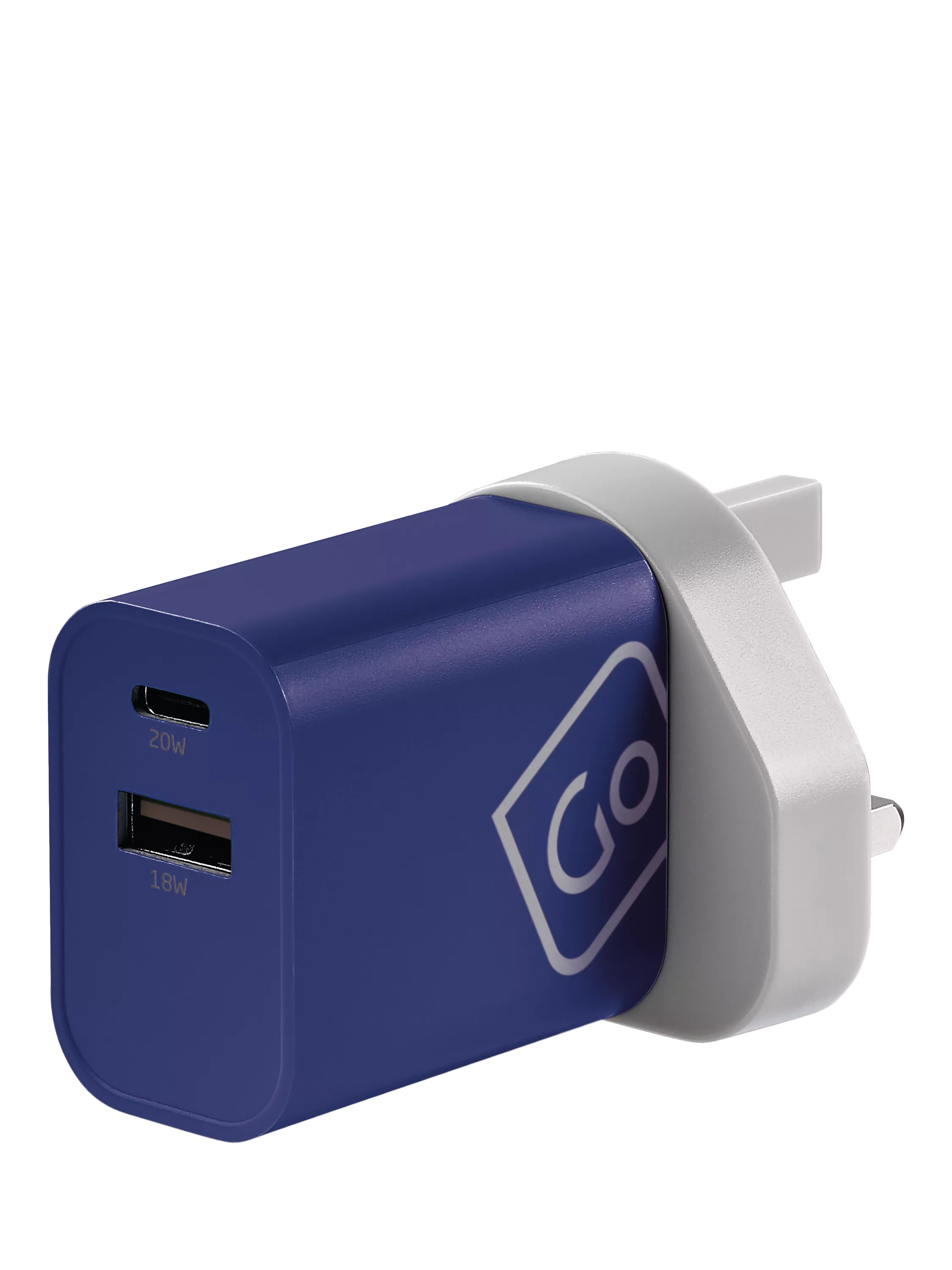 Go Travel worldwide dual-port USB charger - British product