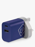 Go Travel worldwide dual-port USB charger - British product