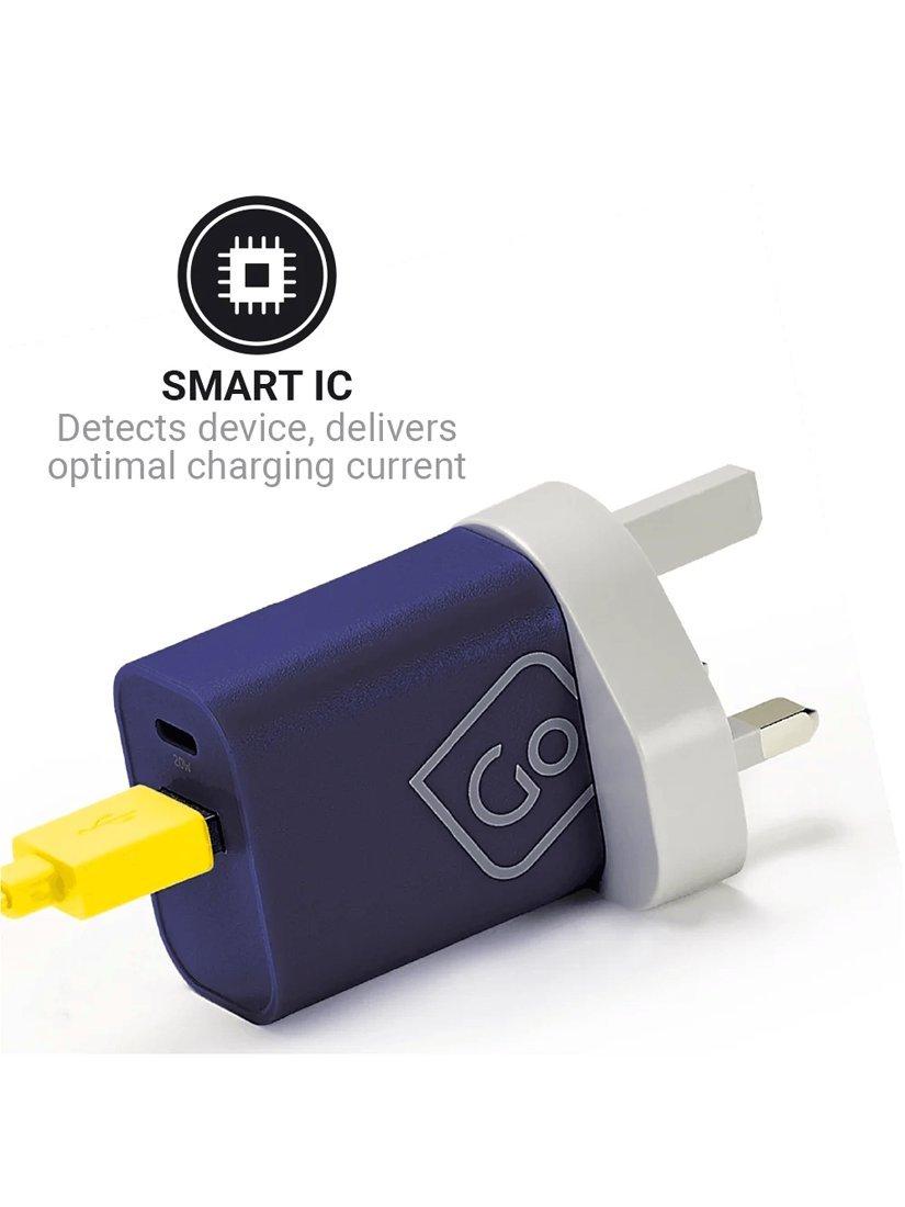 Go Travel worldwide dual-port USB charger - British product