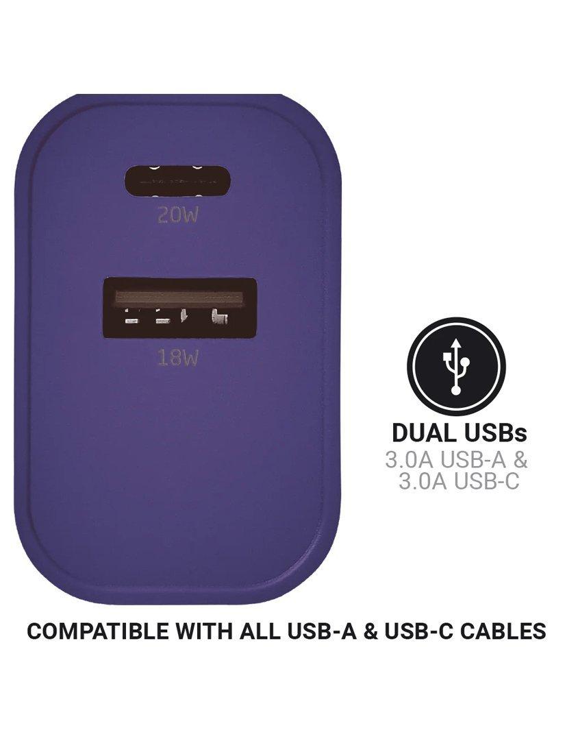 Go Travel worldwide dual-port USB charger - British product