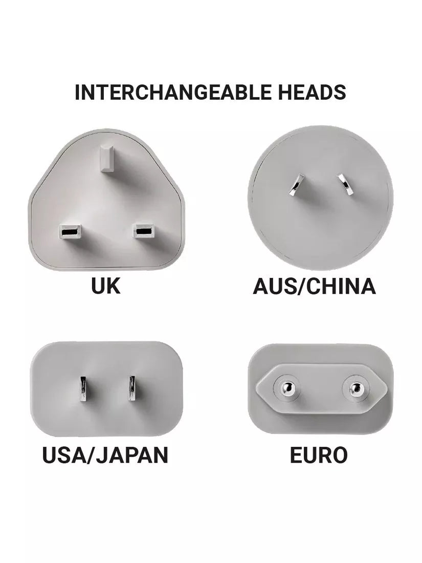 Go Travel worldwide dual-port USB charger - British product