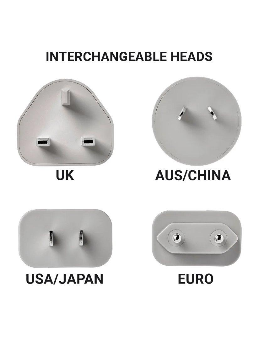 Go Travel worldwide dual-port USB charger - British product