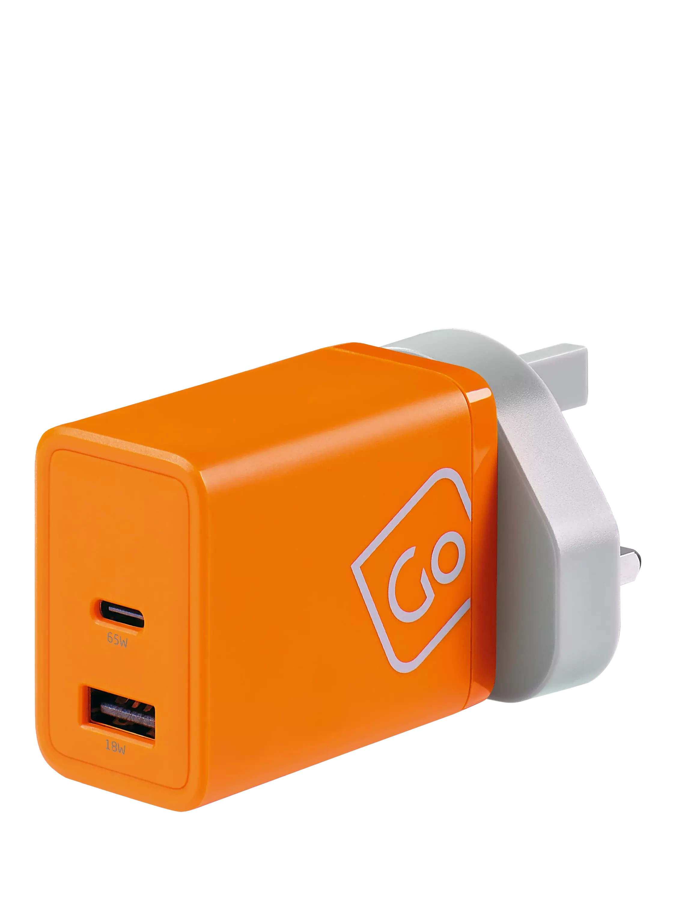 Go Travel GaN charger 65W USB-C USB-A (British brand)