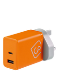Go Travel GaN charger 65W USB-C USB-A (British brand)