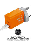 Go Travel GaN charger 65W USB-C USB-A (British brand)