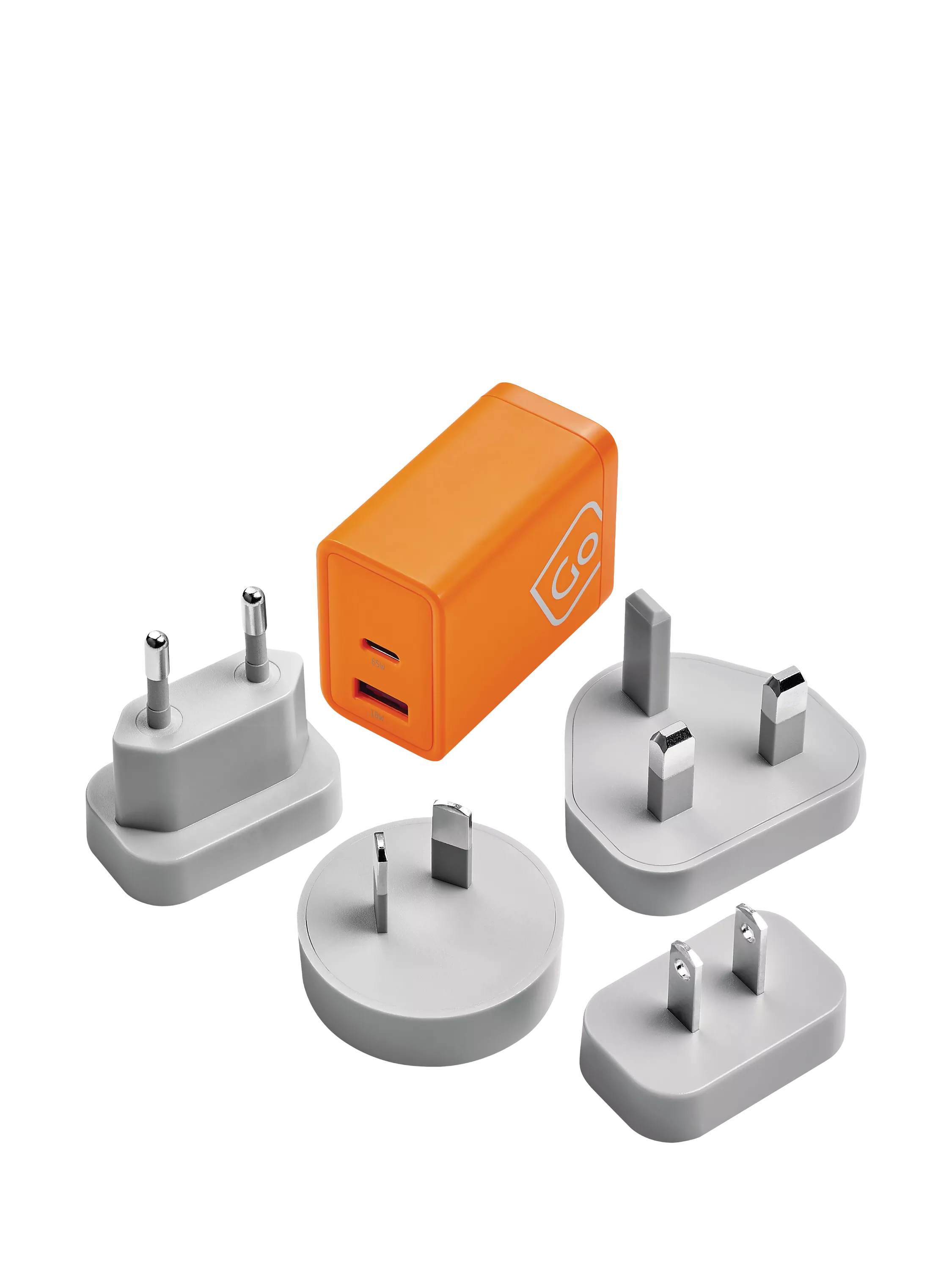 Go Travel GaN charger 65W USB-C USB-A (British brand)