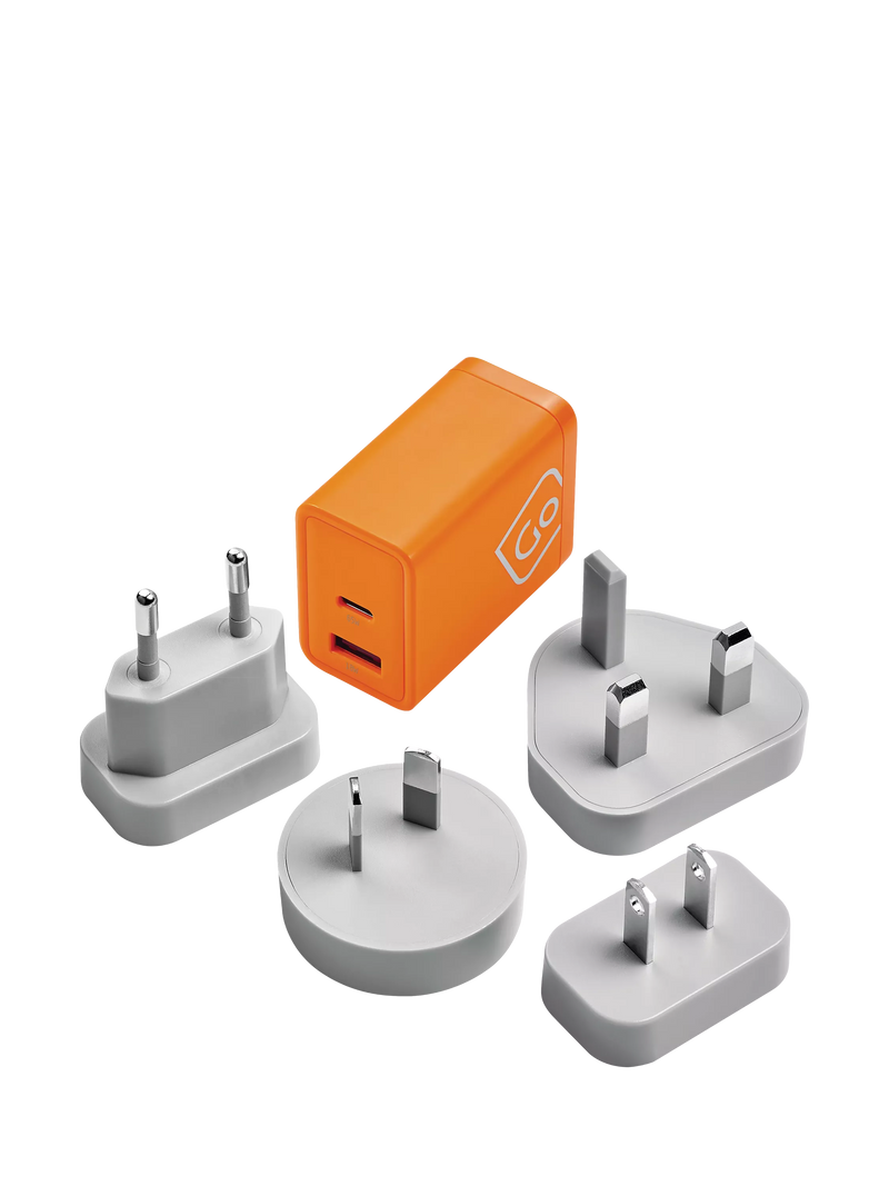 Go Travel GaN charger 65W USB-C USB-A (British brand)