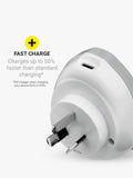 Go Travel WORLD USB-C charger for Australia China - British product