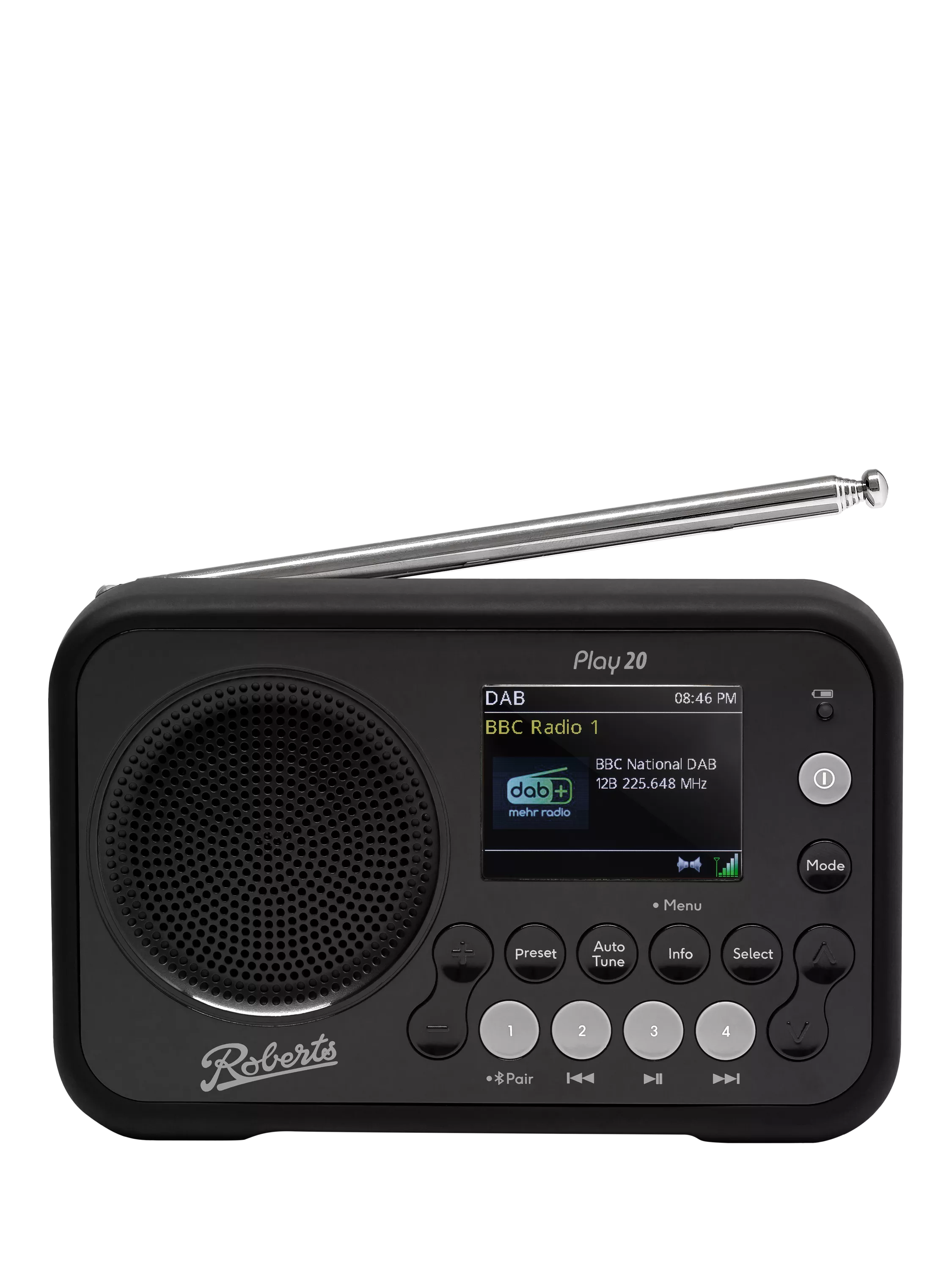 Roberts Play 20 DAB/DAB+/FM Bluetooth Portable Digital Radio