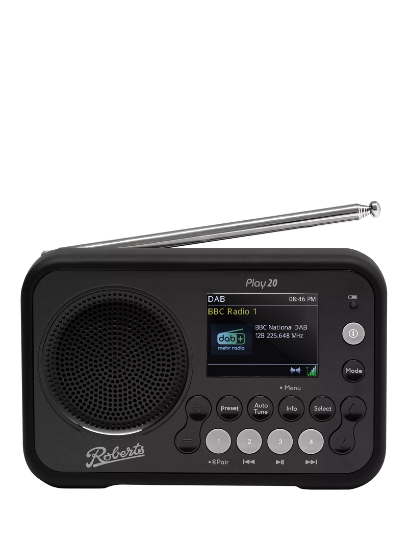 Roberts Play 20 DAB/DAB+/FM Bluetooth Portable Digital Radio