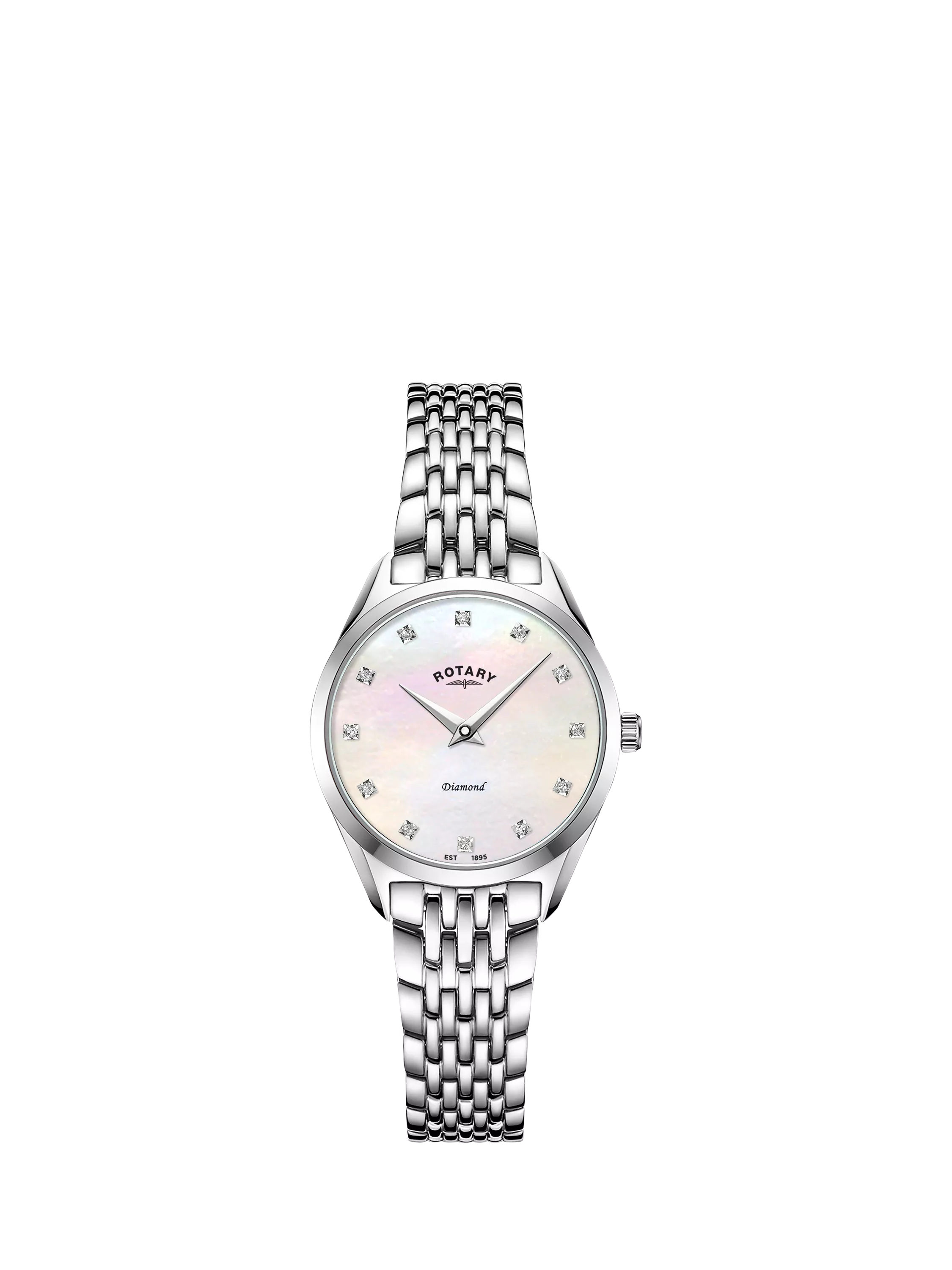 Rotary Ultra Slim mother of pearl diamond watch 27mm - British product
