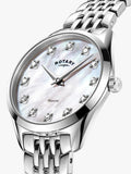 Rotary Ultra Slim mother of pearl diamond watch 27mm - British product