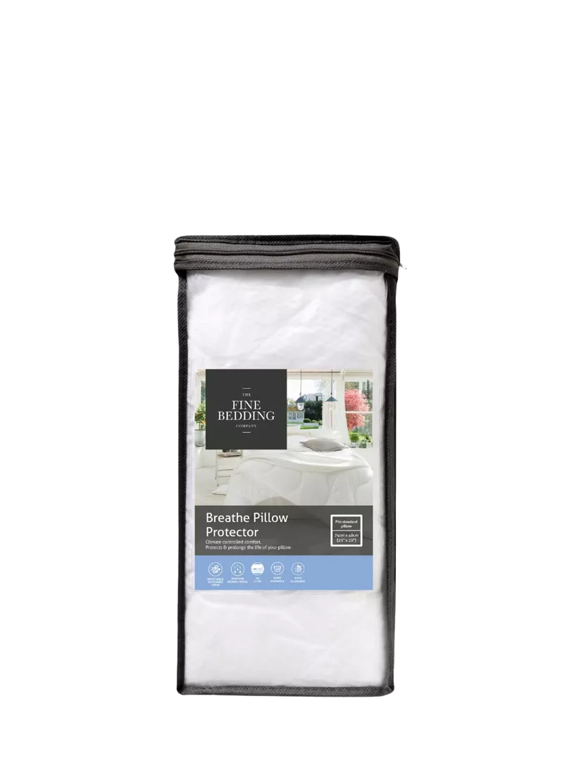 The Fine Bedding Company Breathe standard pillow protector - British product