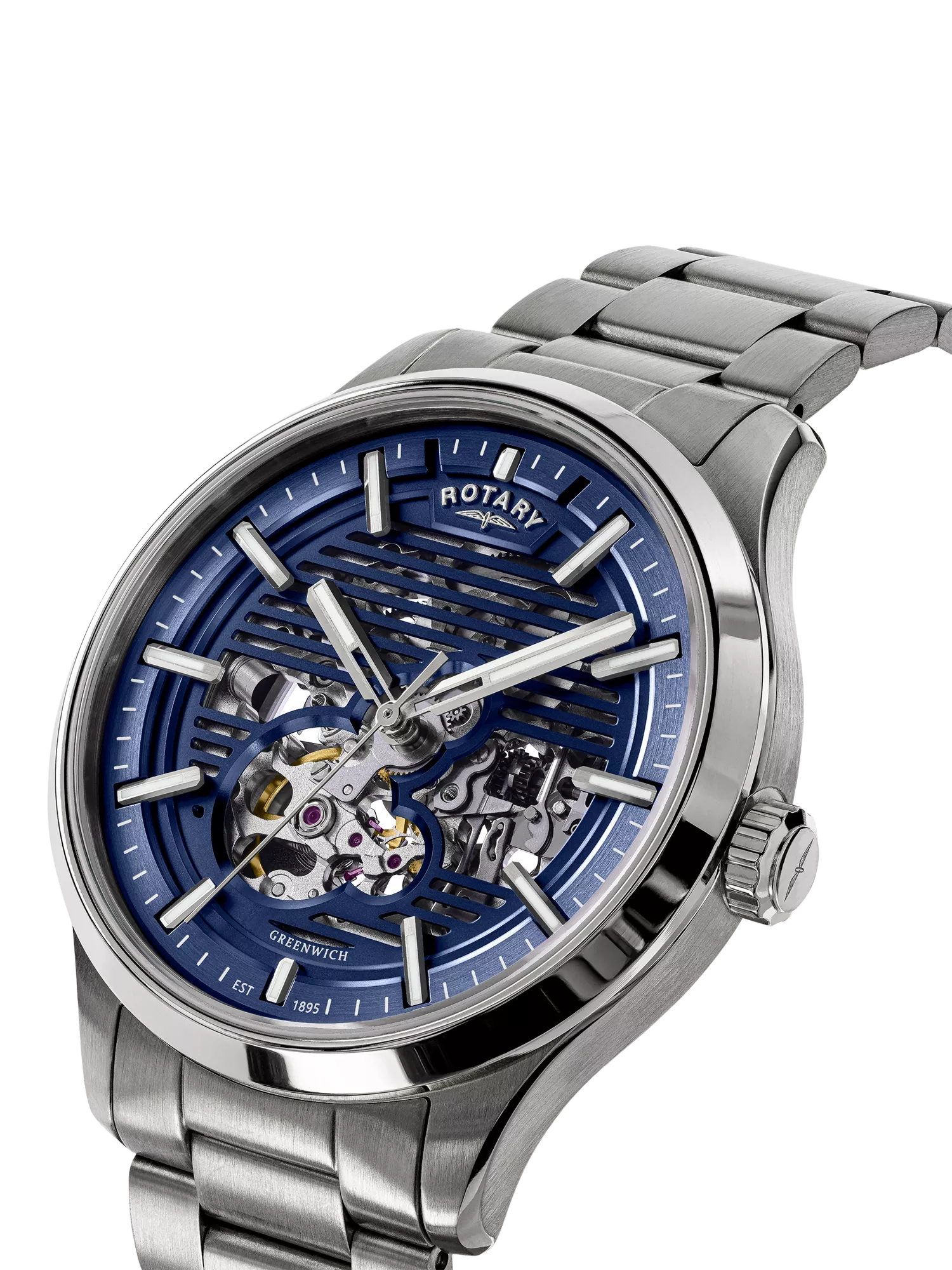 Rotary men's automatic watch Greenwich Strata 42mm, UK version