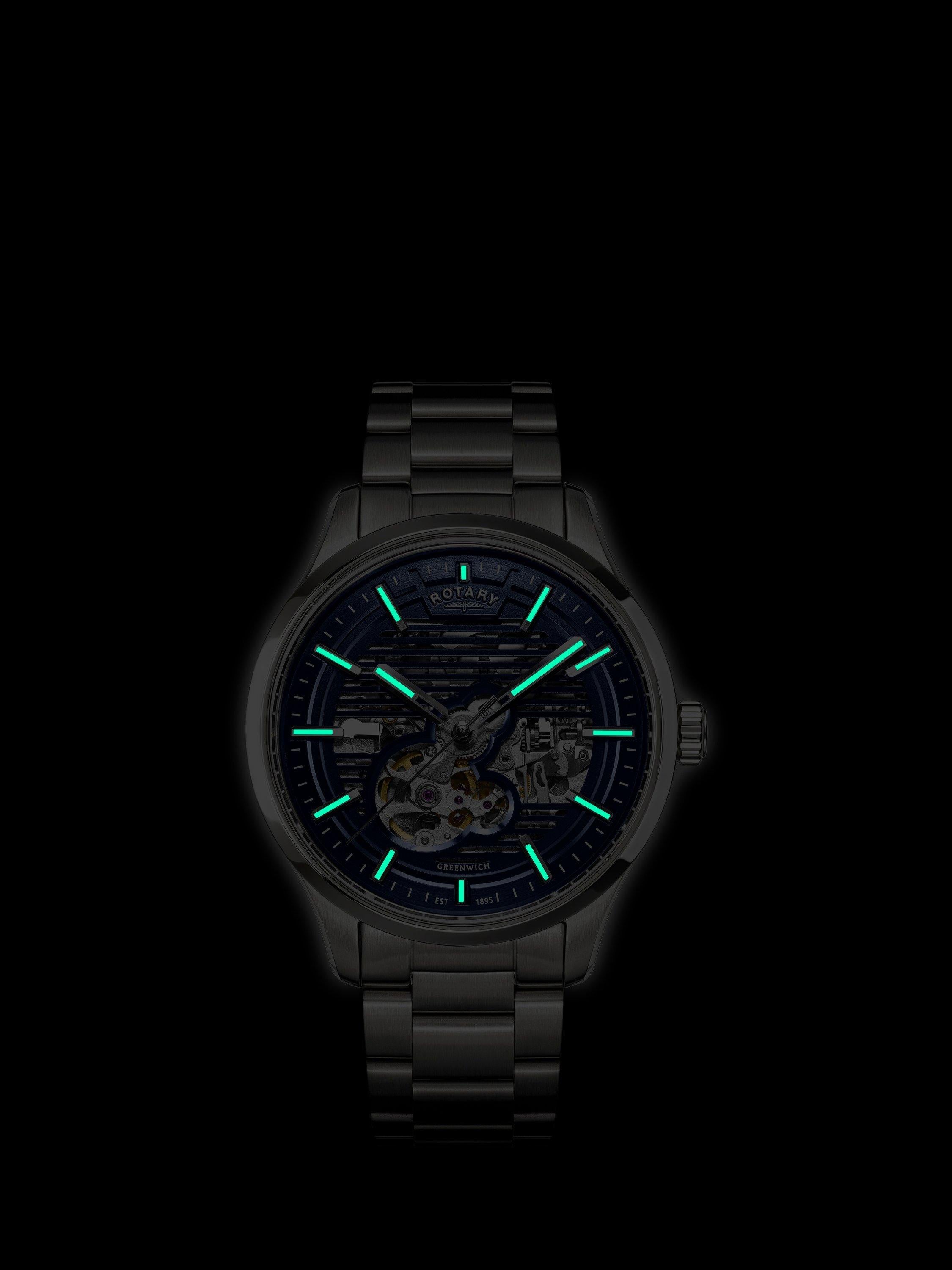 Rotary men's automatic watch Greenwich Strata 42mm, UK version