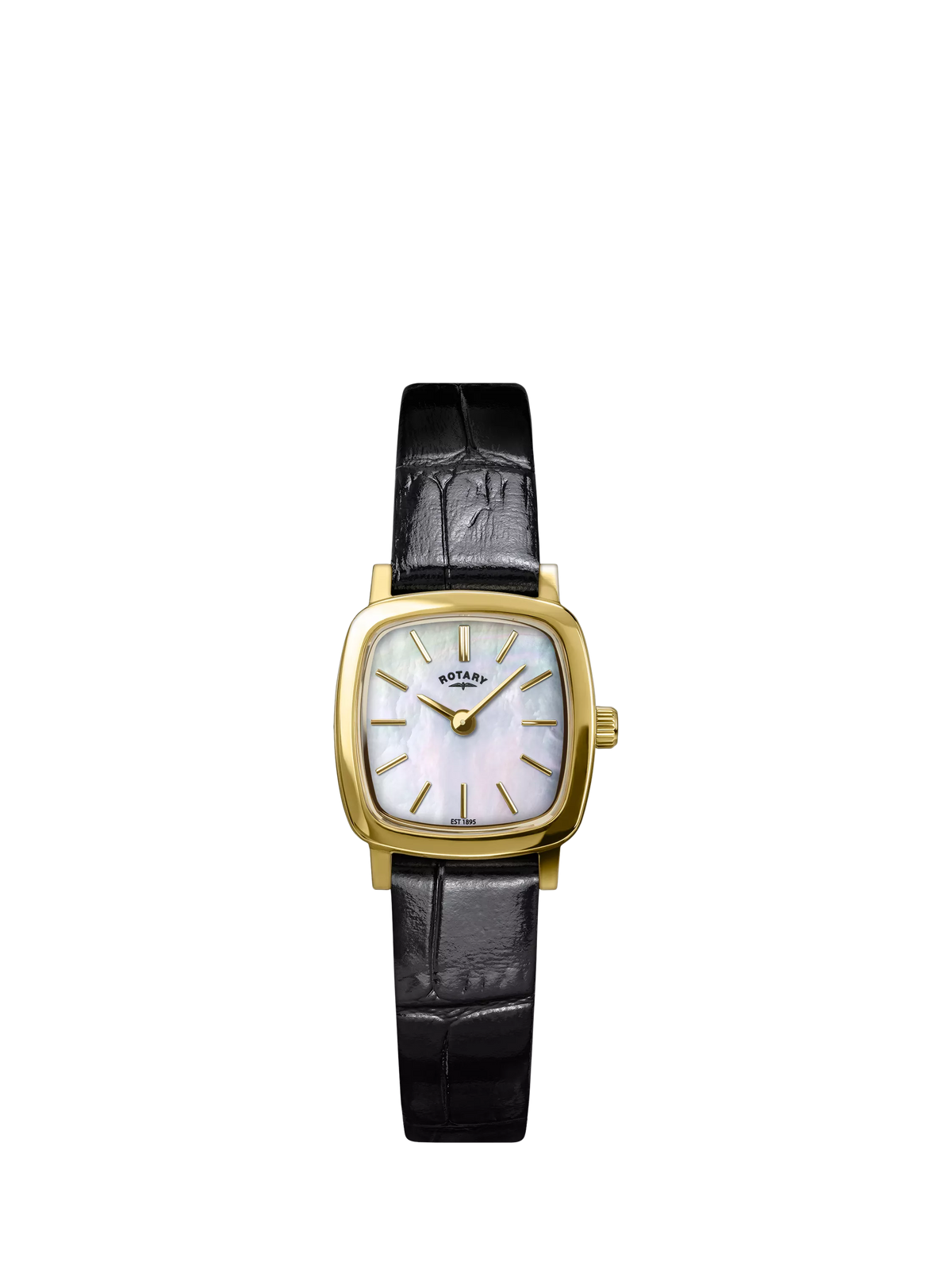 Rotary Heritage Astoria gold watch black leather strap, imported from the UK