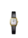 Rotary RLS10046/41 Women's Heritage Astoria Square Leather Strap Watch, Gold