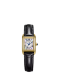 Rotary Heritage Astoria women's gold watch 24mm black leather strap, UK version