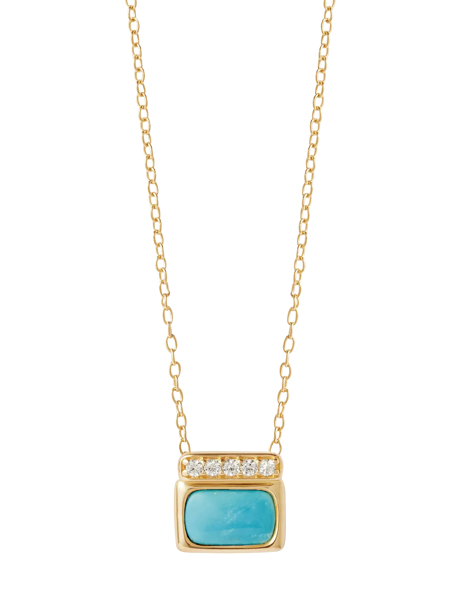 Astley Clarke Aurora Ridge Square Pendant Necklace