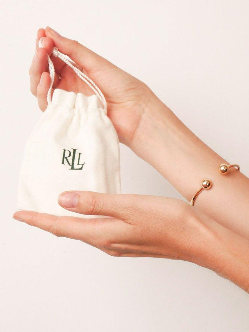 Ralph Lauren faux pearl bracelet gold tone chain (British brand)