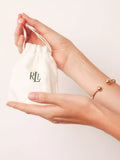 Ralph Lauren faux pearl bracelet gold tone chain (British brand)