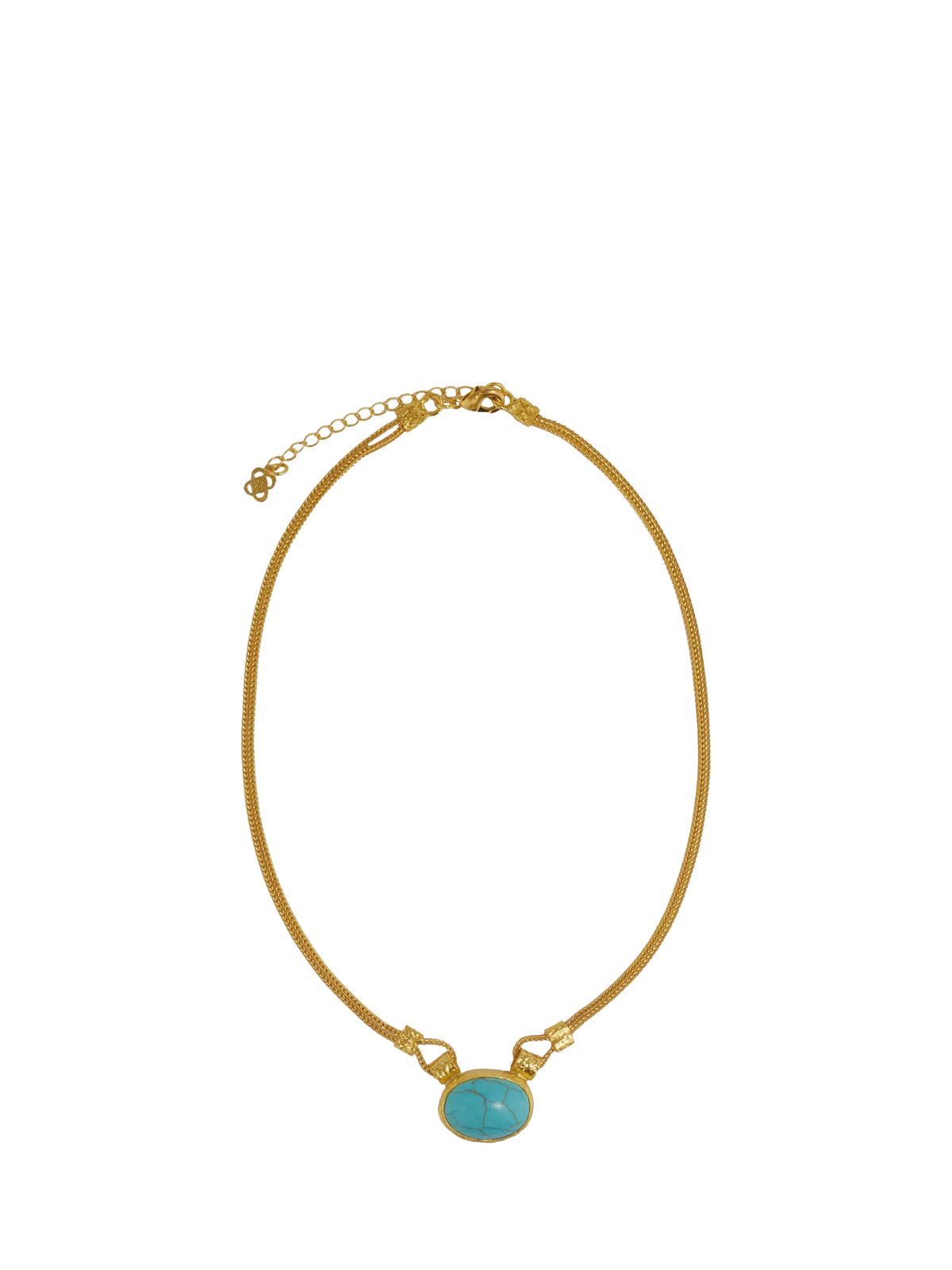 Ottoman Hands Daphne Turquoise Gold necklace - British product