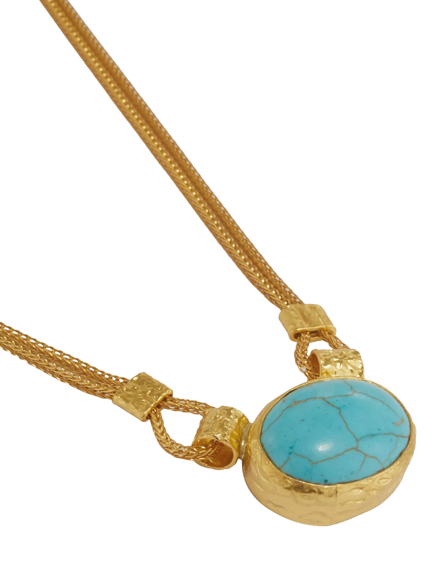Ottoman Hands Daphne Turquoise Gold necklace - British product
