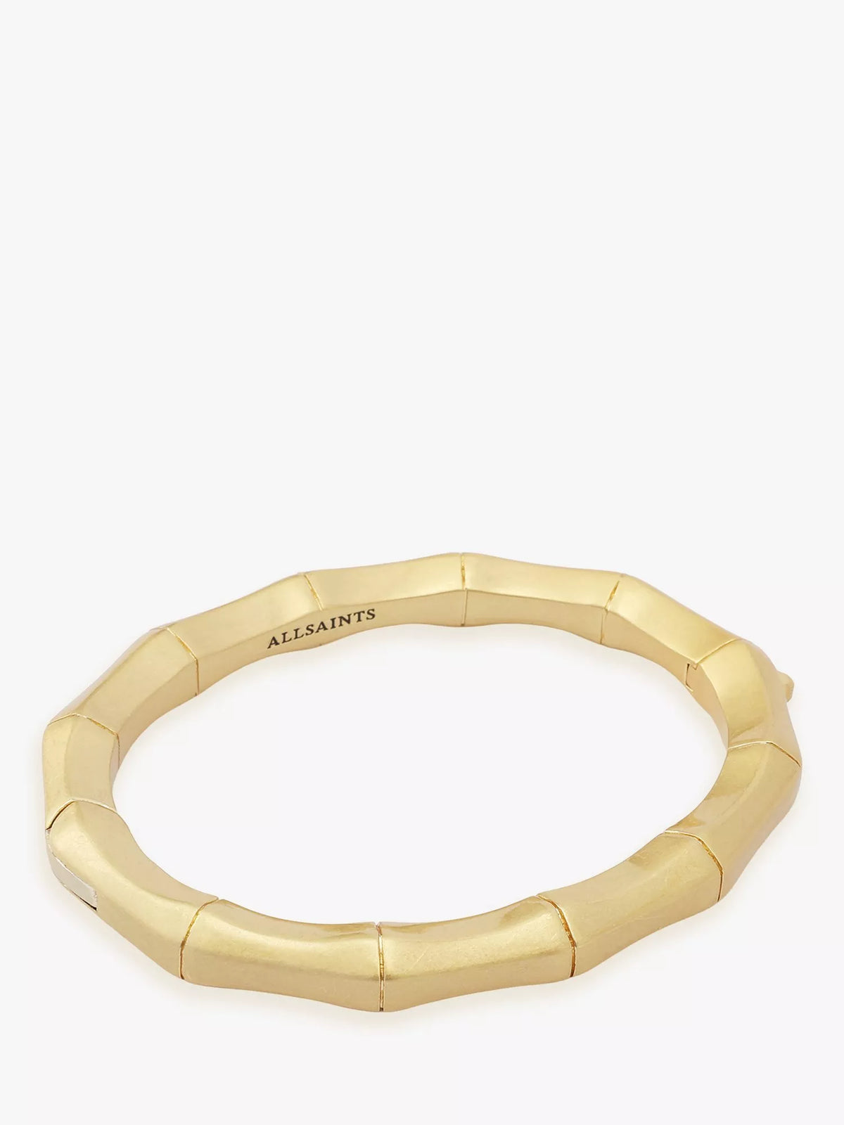 AllSaints bamboo bangle gold tone 57mm, UK version