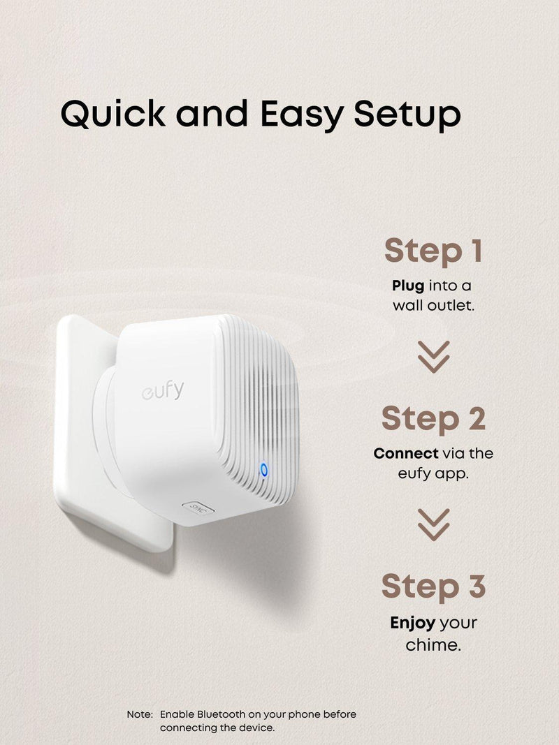 eufy doorbell chime 2 White (British brand)