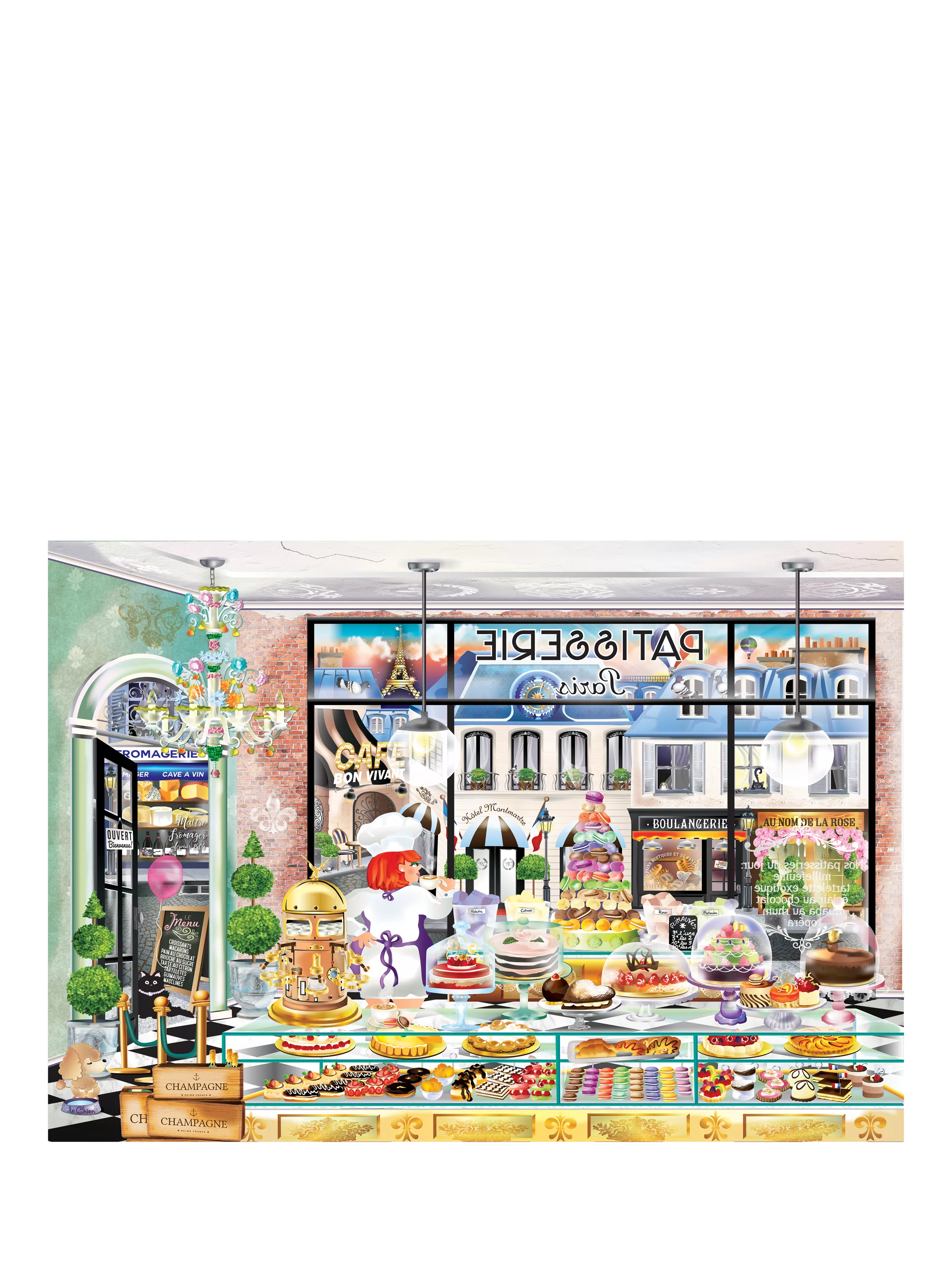 Wentworth Wooden Puzzles Bonjour Paris jigsaw puzzle 600 pieces (British brand)