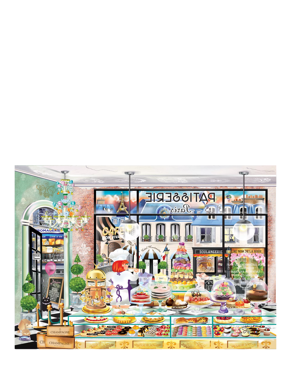 Wentworth Wooden Puzzles Bonjour Paris jigsaw puzzle 600 pieces (British brand)
