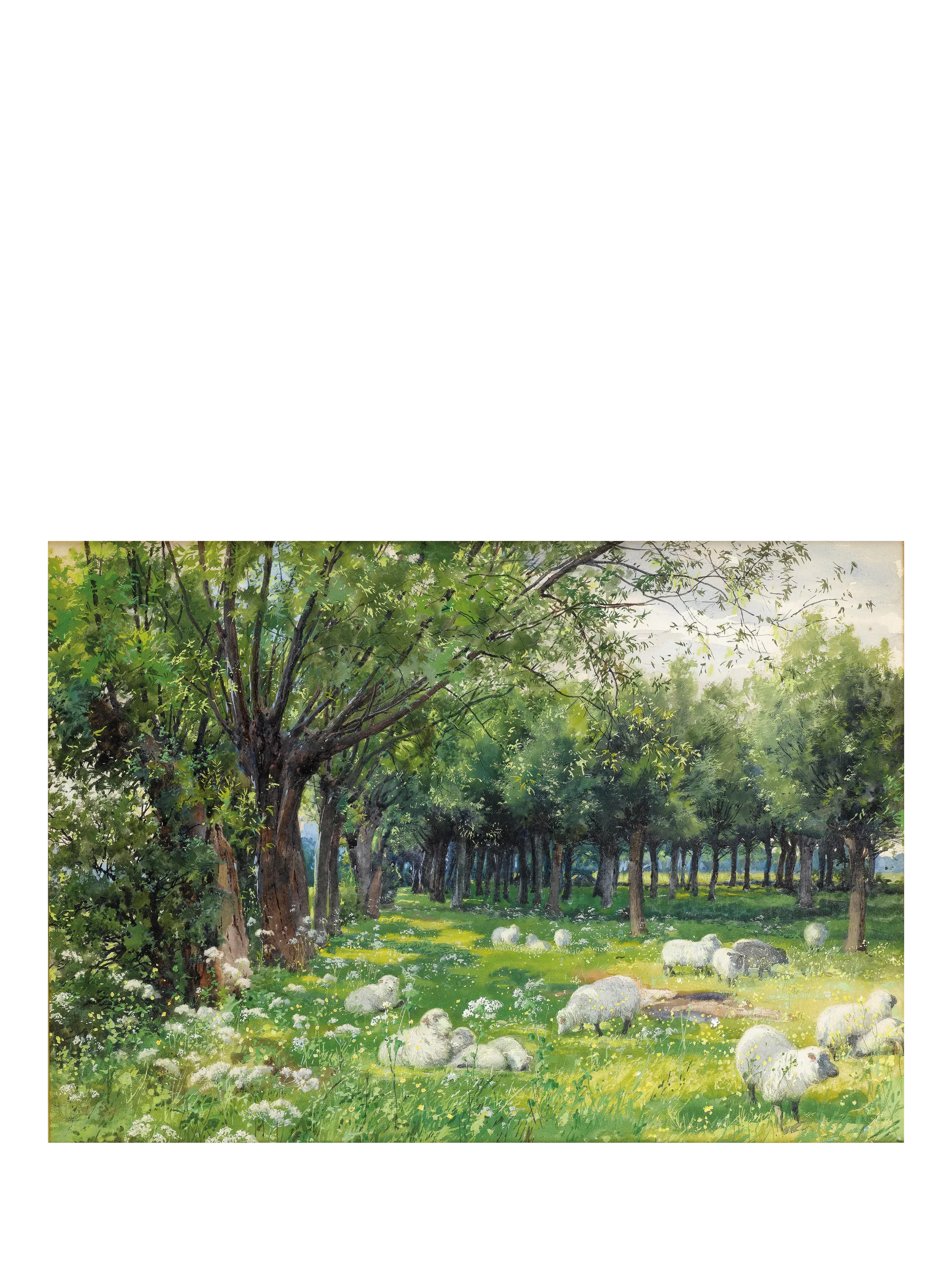 Wentworth Wooden Puzzles Sheep in an Orchard jigsaw puzzle 300 pieces, imported from the UK