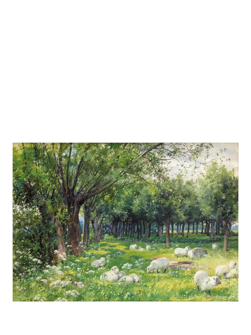 Wentworth Wooden Puzzles Sheep in an Orchard jigsaw puzzle 300 pieces, imported from the UK