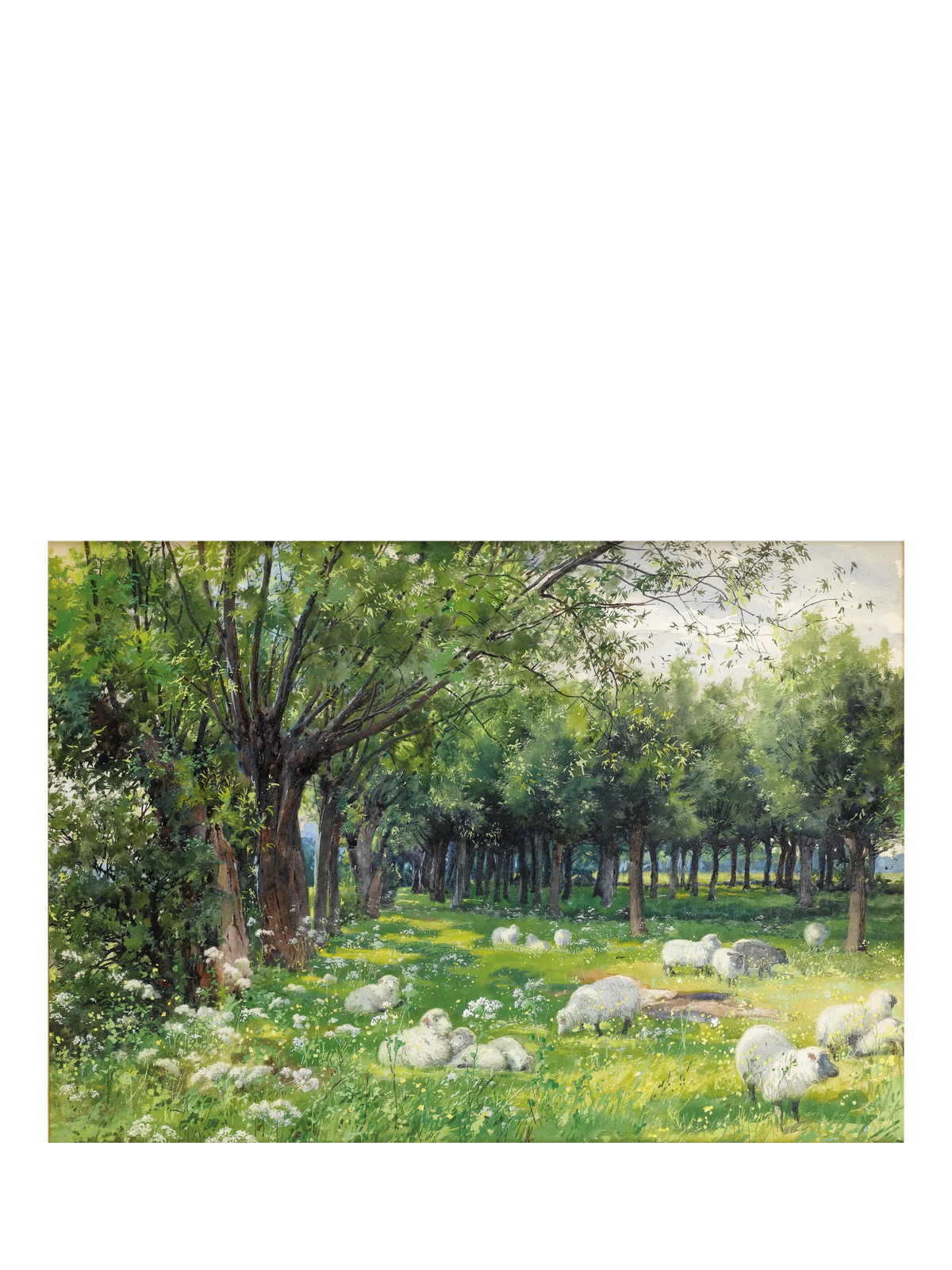 Wentworth Wooden Puzzles Sheep in an Orchard jigsaw puzzle 300 pieces, imported from the UK