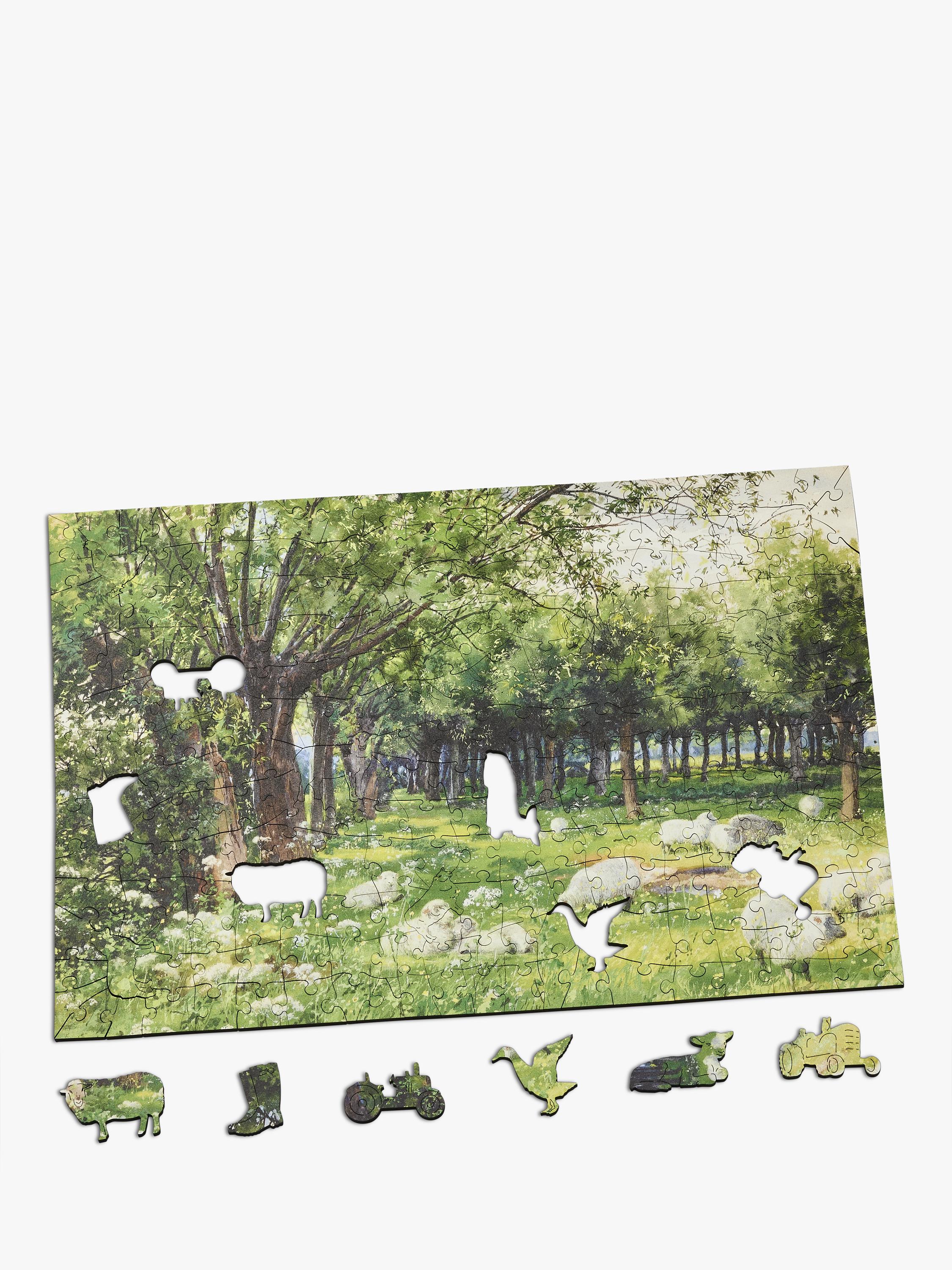 Wentworth Wooden Puzzles Sheep in an Orchard jigsaw puzzle 300 pieces, imported from the UK