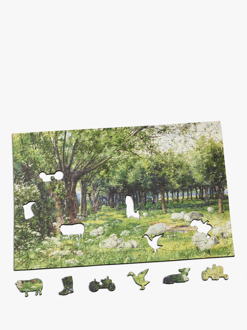 Wentworth Wooden Puzzles Sheep in an Orchard jigsaw puzzle 300 pieces, imported from the UK