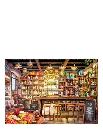 John Lewis Wentworth Wooden Puzzles The Wine Tasting Room Jigsaw Puzzle 300 Pieces- Buy online at McGrocer