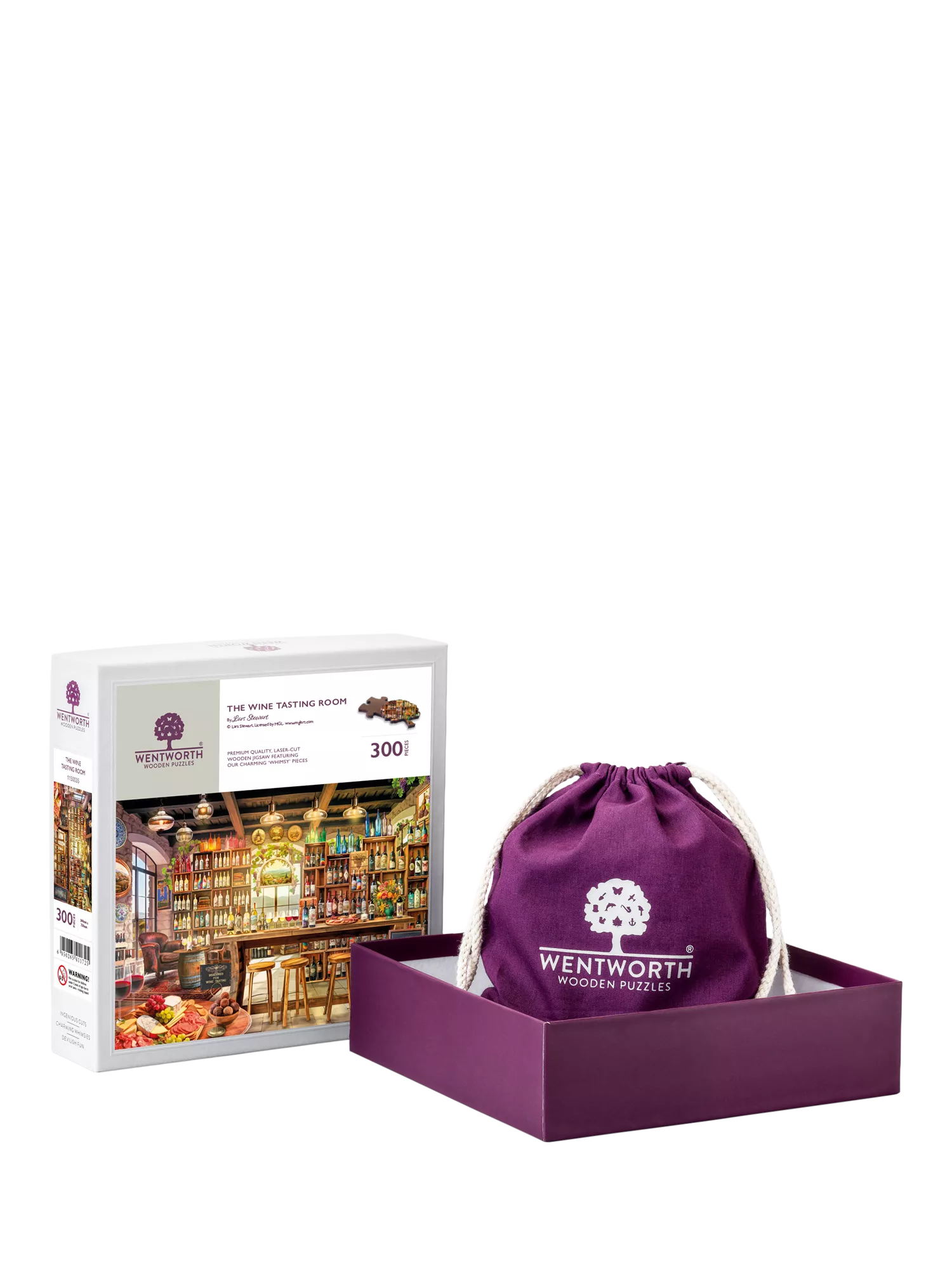 Wentworth Wooden Puzzles Wine Tasting Room 300-piece jigsaw, imported from the UK