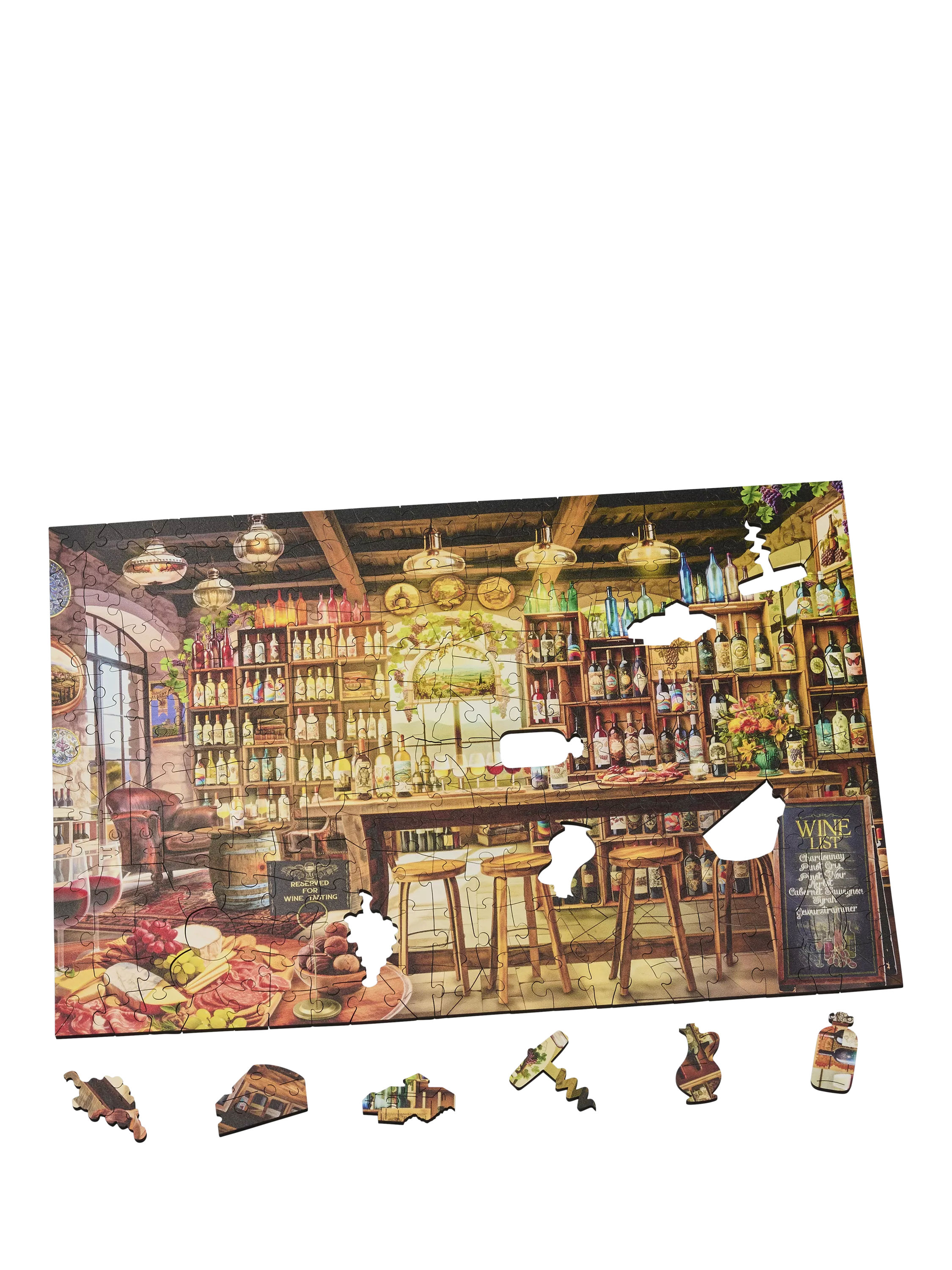 Wentworth Wooden Puzzles Wine Tasting Room 300-piece jigsaw, imported from the UK