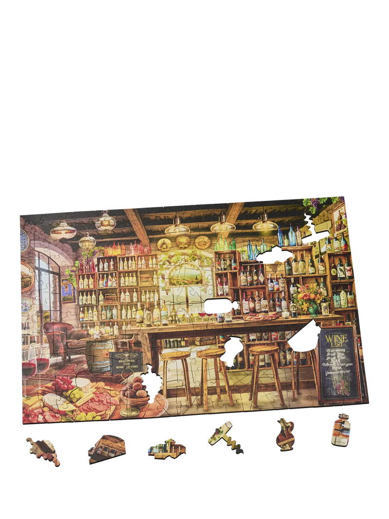 Wentworth Wooden Puzzles Wine Tasting Room 300-piece jigsaw, imported from the UK