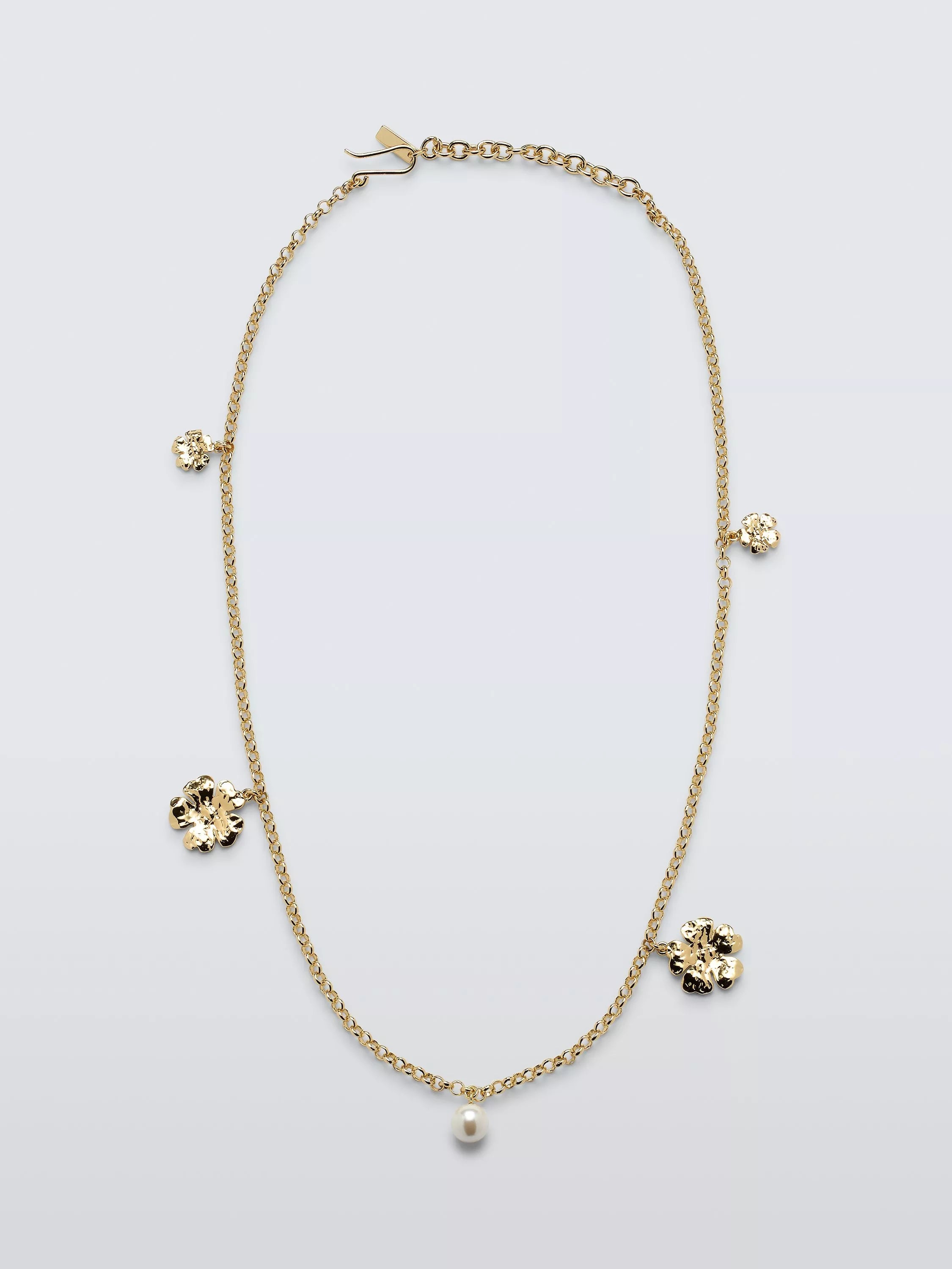 Completedworks flower charm necklace gold 50.8cm (British brand)
