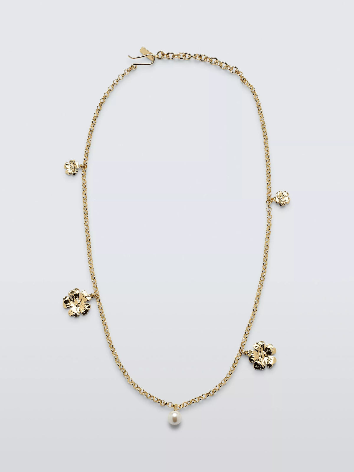 Completedworks flower charm necklace gold 50.8cm (British brand)