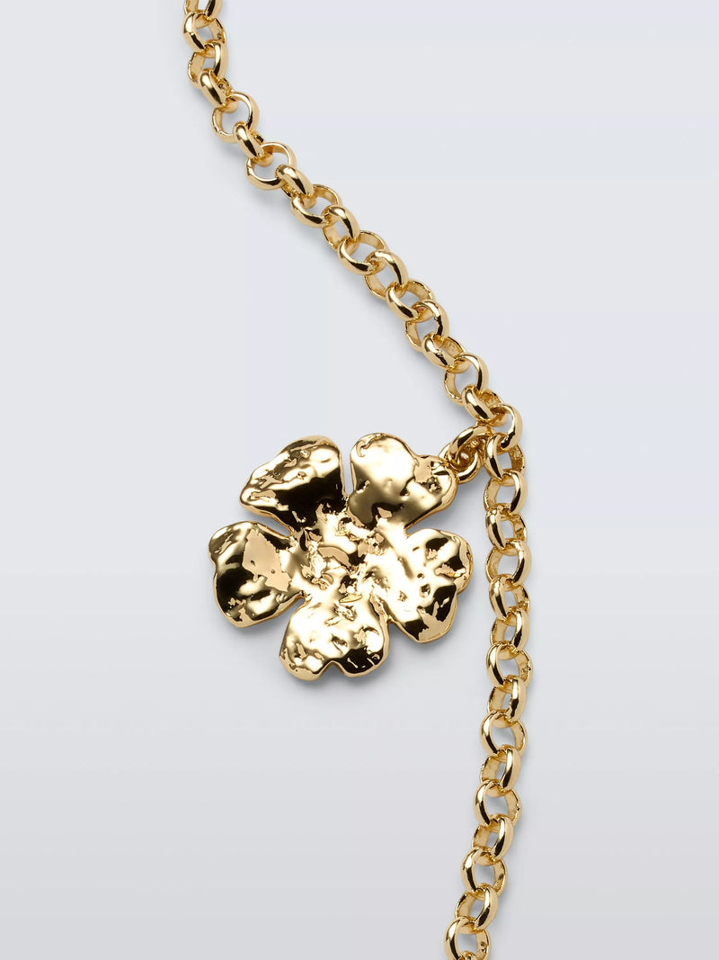 Completedworks flower charm necklace gold 50.8cm (British brand)