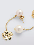 Completedworks x John Lewis flower and pearl asymmetric earrings - British product