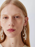 John Lewis twisted glass pearl drop earrings - British product