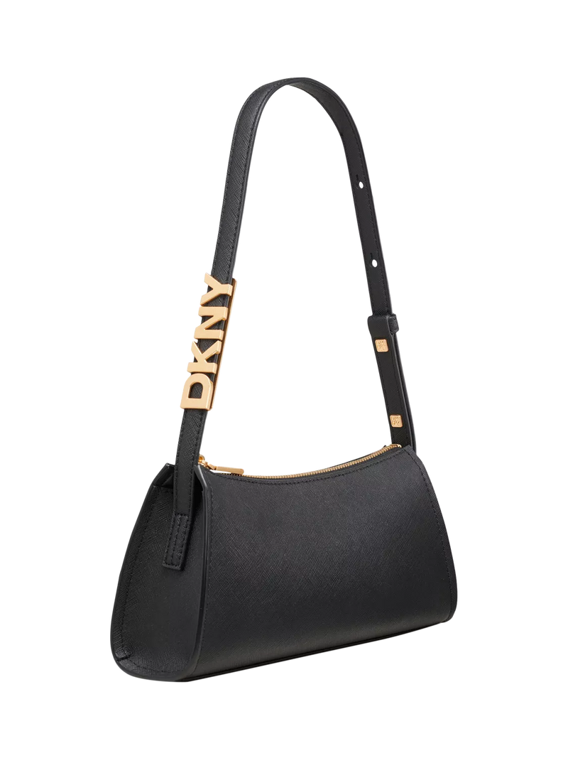 DKNY Avril leather shoulder bag 26cm, imported from the UK