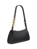 DKNY Avril leather shoulder bag 26cm, imported from the UK