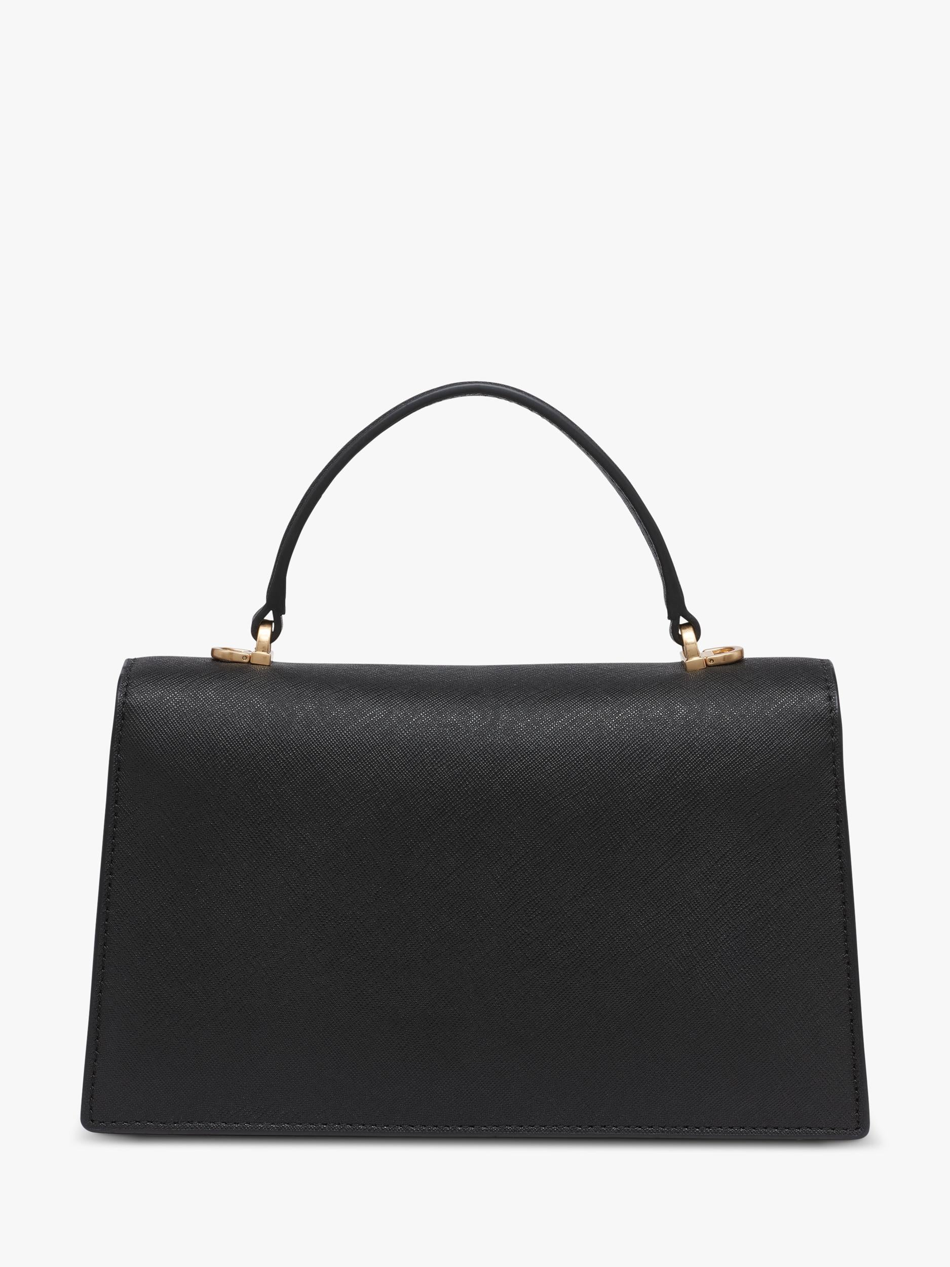 DKNY Avril leather satchel black gold - British product