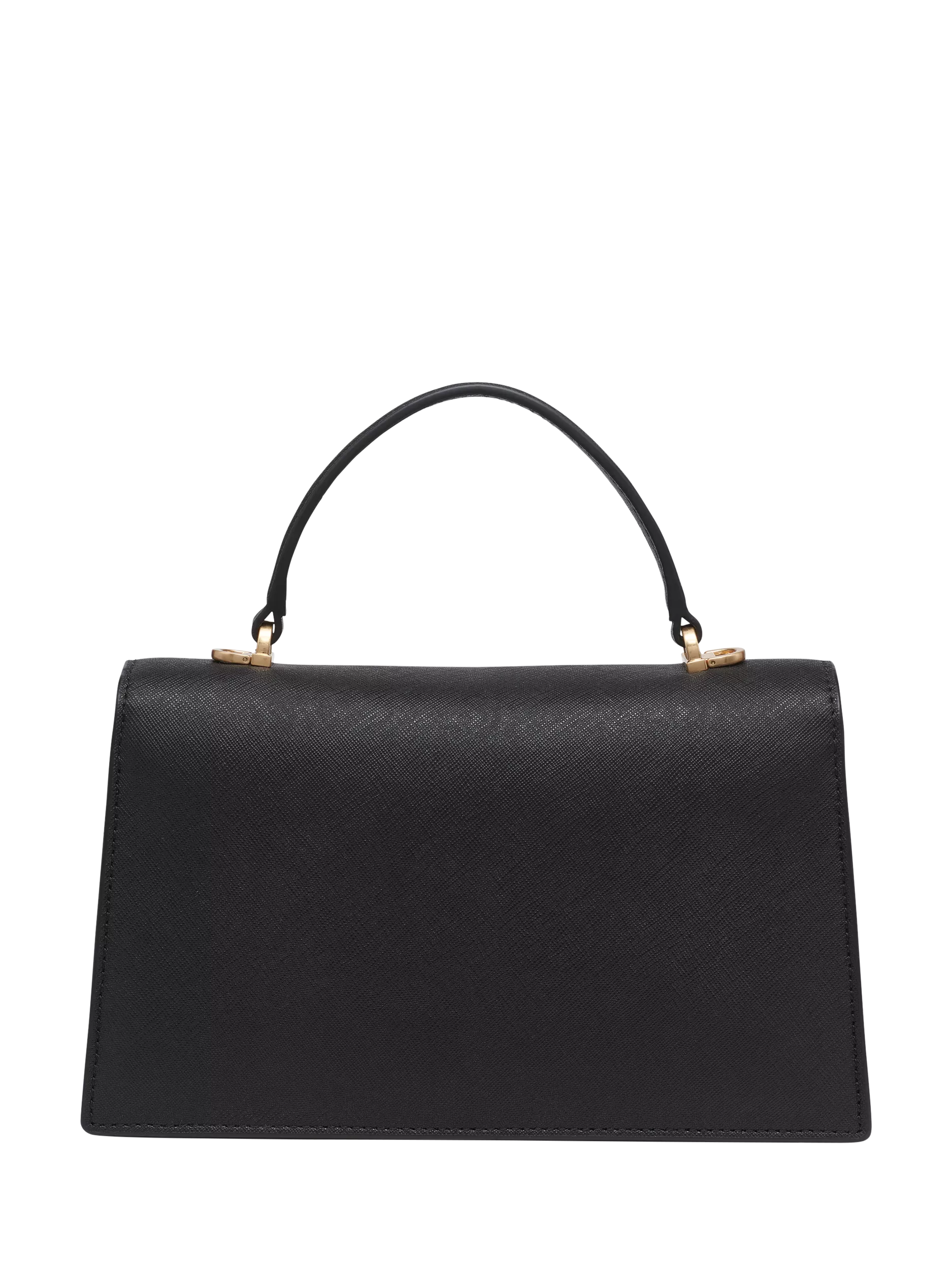 DKNY Avril leather satchel black gold - British product