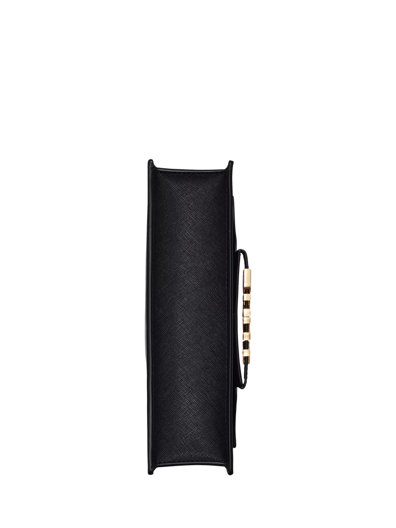 DKNY Avril leather satchel black gold - British product